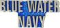 Blue Water Navy Script Pin - 15539 (1 1/4 inch)