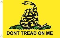 Gadsden 1 Sided Screen Printed Flag 3' x 5' ft - PCF45