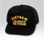 Vietnam Veteran with Ribbons Black Ball Cap US Made - 771340