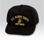 US Marine Corps Retired Insignia Black Ball Cap US Made - 771376