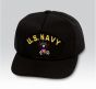 US Navy Insignia Black Ball Cap US Made - 771379