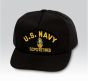 US Navy Senior Chief Petty Officer (SCPO/E-8) Retired Black Ball Cap US Made - 771484
