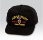 Purple Heart Korean War Combat Wounded with Purple Heart Medal Black Ball Cap US - 771503
