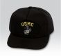 US Marine Corps (USMC) Insignia Black Ball Cap US Made - 771550