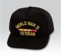 WWII Veteran with Asiatic Ribbons Black Ball Cap US Made - 771775