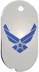 United States Air Force Symbol Dog Tag Key Ring - 14211-DTN