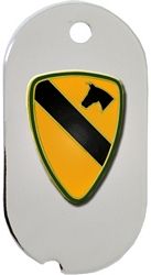 1st Cavalry Division Dog Tag Key Ring - 14653-DTN