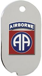 82nd Airborne Division Dog Tag Key Ring - 14674-DTN