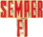 Semper Fi Script Pin - 15014 (1 inch)