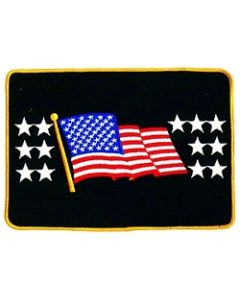 012311 - US FLAG BACK PATCH 9 3/4"  X 6 3/4"