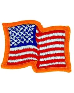 012503 - US FLAG patch  2.75 x 2 sew