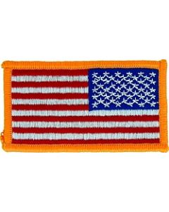 080103 - Flag patch-left shdr 3 1/8 x 1.3/4". SEW ONLY