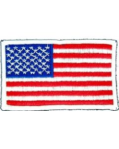091011 - US Flag 3.5 x 2.25" (sew only)