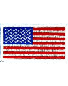 091304 - US Flag Patch 3 1/4 x 1 3/4" (Sew On)