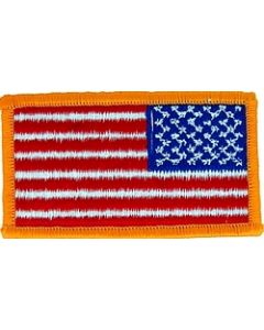 091307 - US Flag Patch Left  3 1/8 X 1.3/4" SEW ONLY