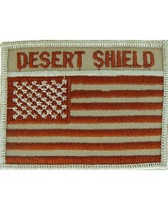 091310 - Desert Shield US Flag 3.25 x 1.75" (sew on)