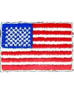091507 - US Flag 3 1/4 x 1 7/8 (sew on)