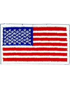 091508 - US Flag 3 1/4 x 1 7/8 (sew on)