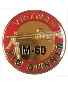 13092 - Vietnam M-60 Pig Gunner Pin