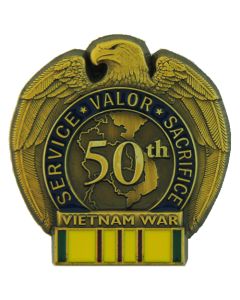 13098 - 50TH ANNIVERSARY VIETNAM WAR with VN Service Ribbon
