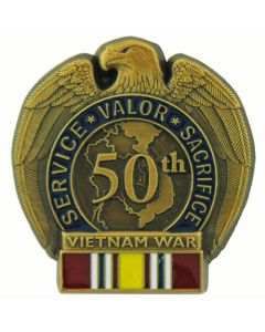 13099 - 50TH VIETNAM ANNV. ERA with National Defense Ribbon