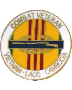 14116 - Combat Veteran Vietnam-Laos-Cambodia Pin