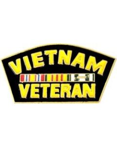 14138 - Vietnam Veteran with Ribbons Pin