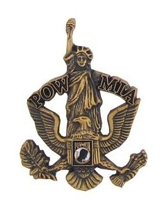 14195 - POW/MIA Insignia with Statue of Liberty Pin
