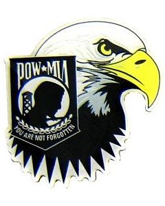 14225 - POW/MIA Insignia with Eagle Tear Pin
