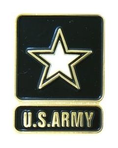 14242 - United States Army with Star Insignia Pin