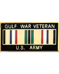14244 - Gulf War Veteran United States Army with Ribbon Pin
