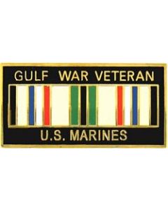 14247 - Gulf War Veteran United States Marine Corps with Ribbon Pin
