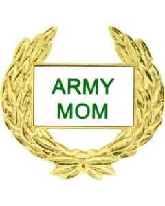 14356 - Army Mom with Wreath Pin