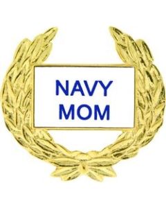 14358 - Navy Mom with Wreath Pin