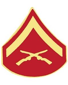 14387 - Marine Corps Lance Corporal (LCpl / E-3) Rank Insignia Pin