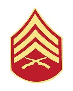 14389 - Marine Corps Sergeant (Sgt / E-5) Rank Insignia Pin