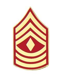 14392 - Marine Corps First Sergeant (1stSgt / E-8) Rank Insignia Pin