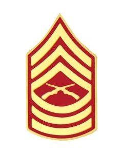 14393 - Marine Corps Master Sergeant (MSgt / E-8) Rank Insignia Pin