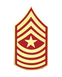 14394 - Marine Corps Sergeant Major (SgtMaj / E-9) Rank Insignia Pin