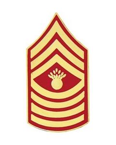 14395 - Marine Corps Master Gunnery Sergeant (MGySgt / E-9) Rank Insignia Pin