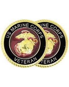 14459-C - United States Marine Corps Veteran Insignia Cuff Links