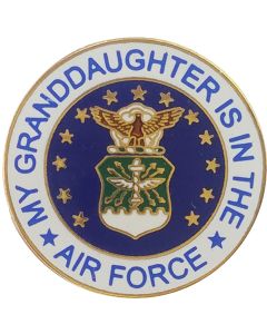 14469 - My Granddaughter Is In The Air Force Emblem Pin