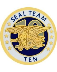 14474 - US Navy Seal Team 10 Insignia Pin