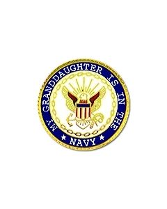 14523 - My Granddaughter Is In The Navy Insignia Pin