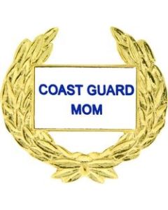 14529 - Coast Guard Mom with Wreath Pin