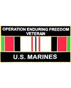 14553 - Operation Enduring Freedom Veteran United States Marine Corps with Ribbon Pin