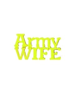 14611 - Army Wife Script Pin