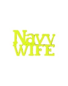14613 - Navy Wife Script Pin
