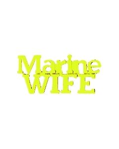 14615 - Marine Wife Script Pin