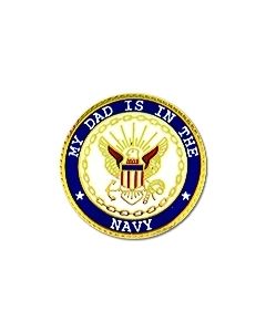 14626 - My Dad Is In The Navy Insignia Pin